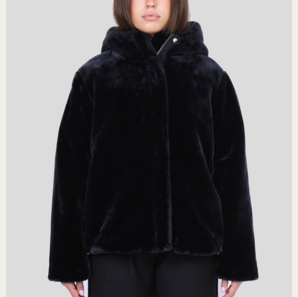 Samsoe Sabal Faux Fur Jacket NWOT